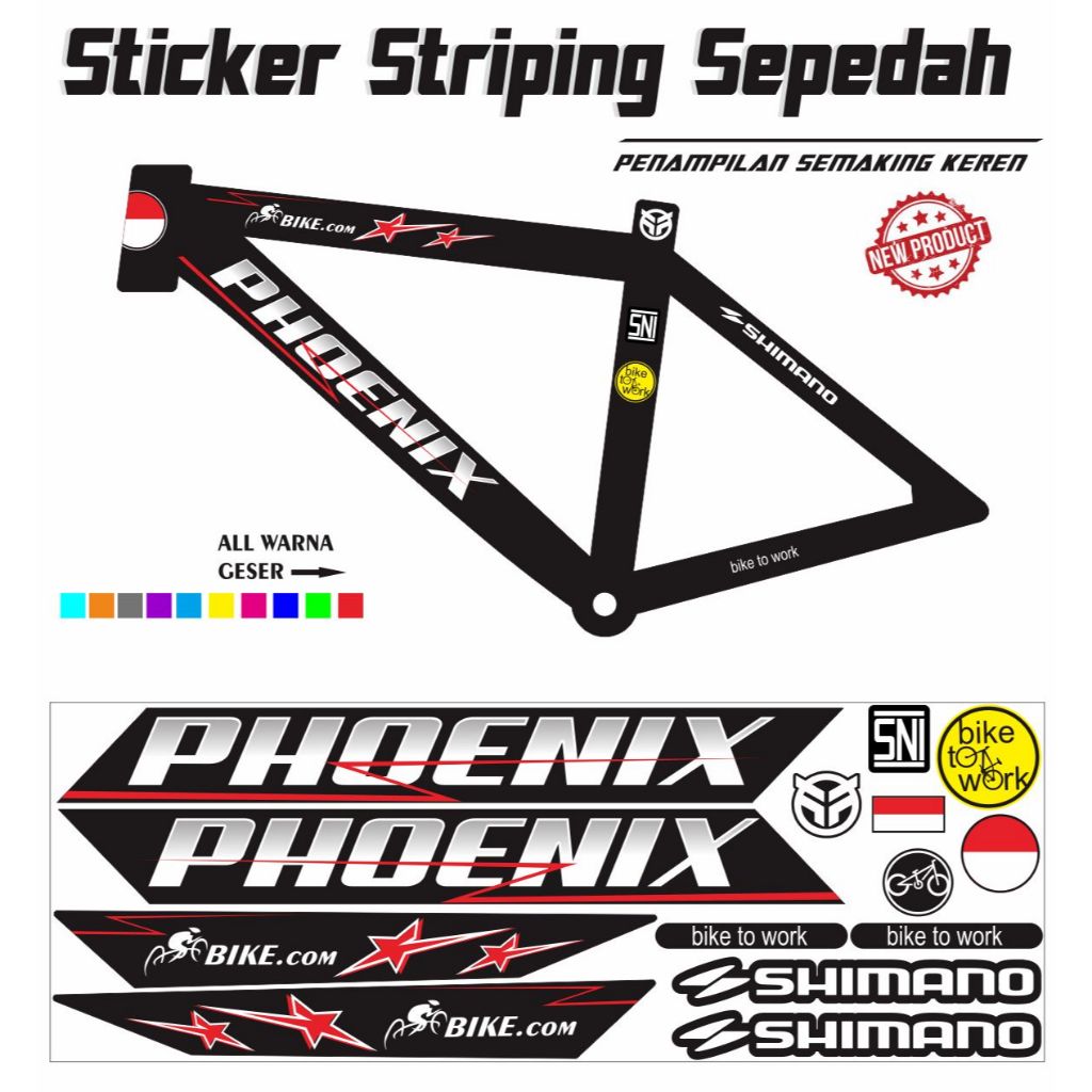 STICKER BMX . STIKER SEPEDAH PHOENIX