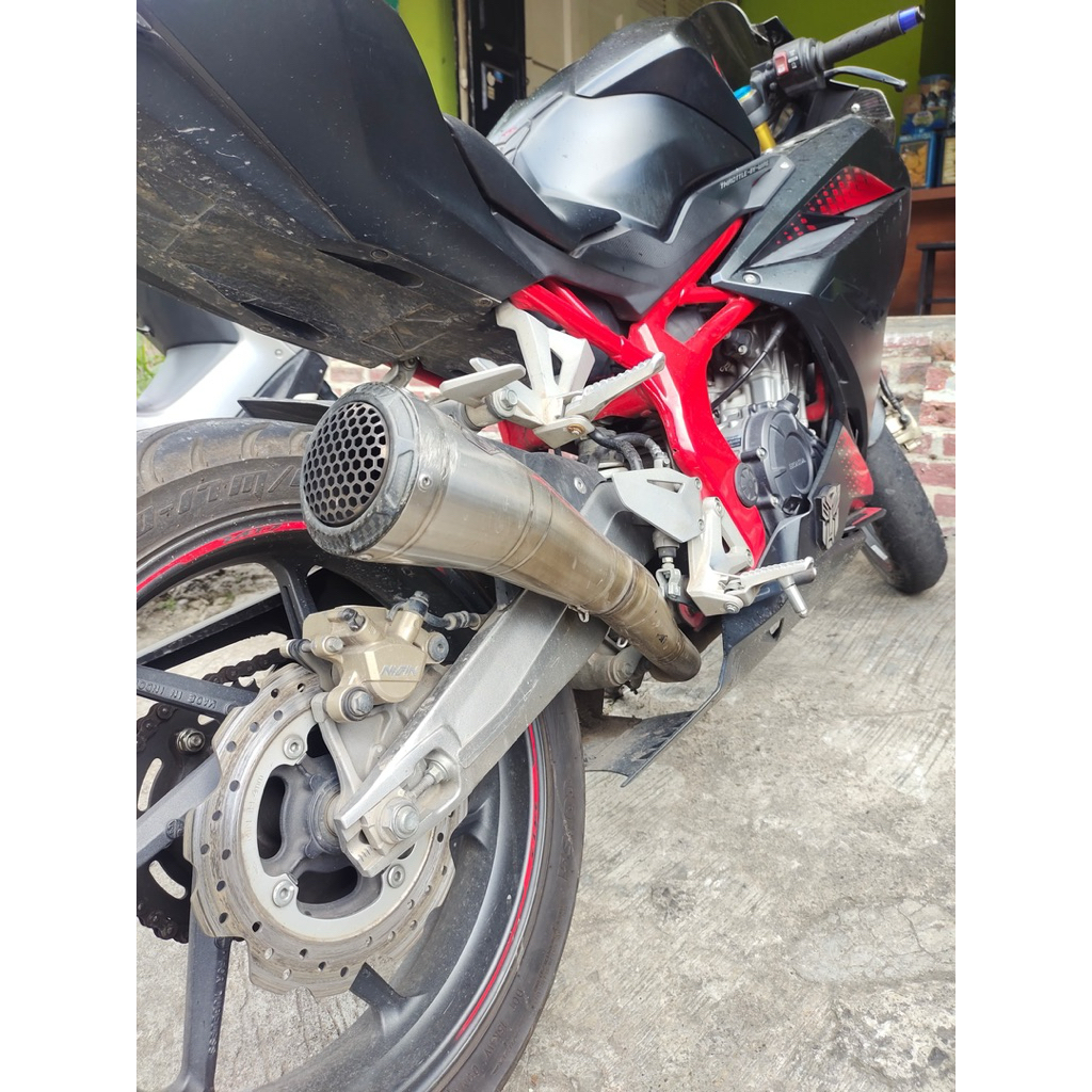 Knalpot R9 GP Stainless Stell Second
