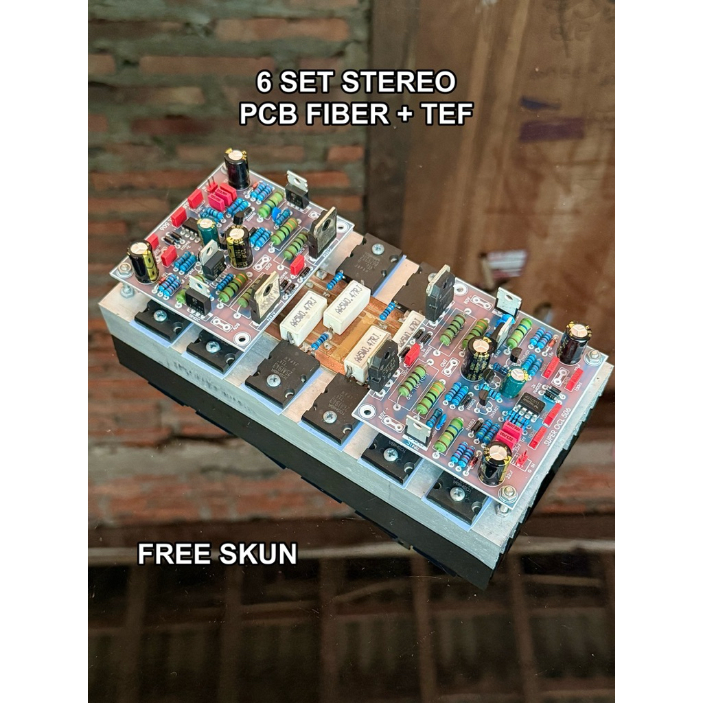 Socl 506 Stereo Fiber + Tef karakter flat lengkap transistor final