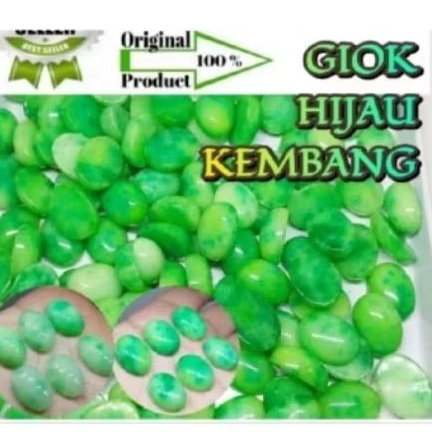 batu akikgiok hijau cina murah / giok hijau kembang / giok burma