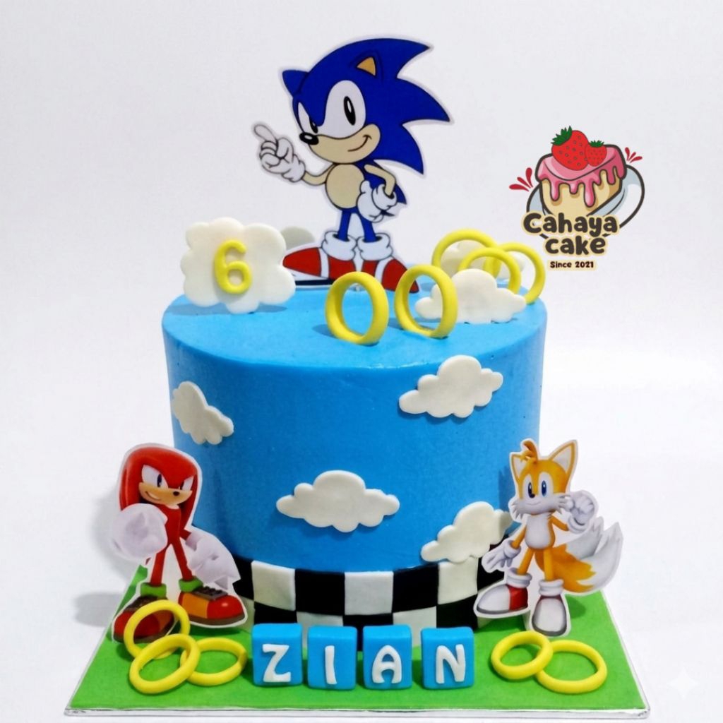Kue Ulang Tahun Super Sonic / Sonic Cake / Kue Ultah Karakter