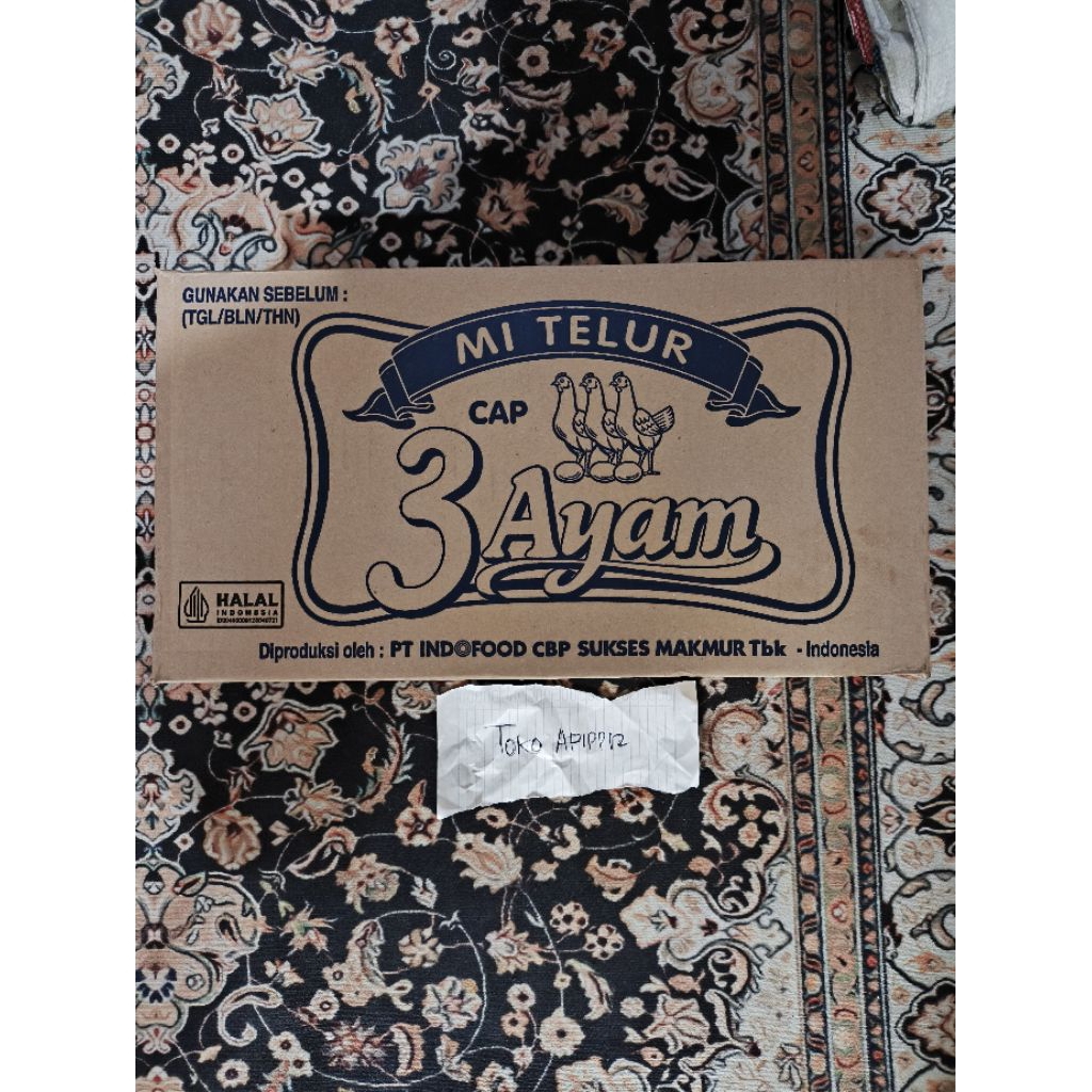 1Dus Mie Telur Cap 3AYAM 20bks