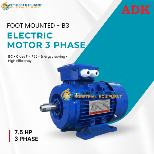 ADK Dinamo 7.5 Hp 5.5 kW - 3 Phase Elektrik Motor Adk 7.5Hp