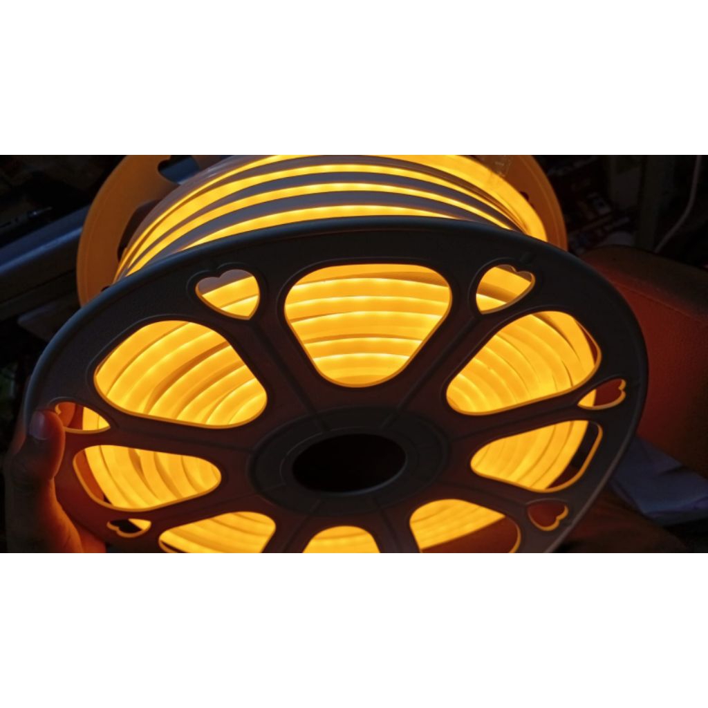 Lampu Neon Flex warna kuning - panjang 5 meter