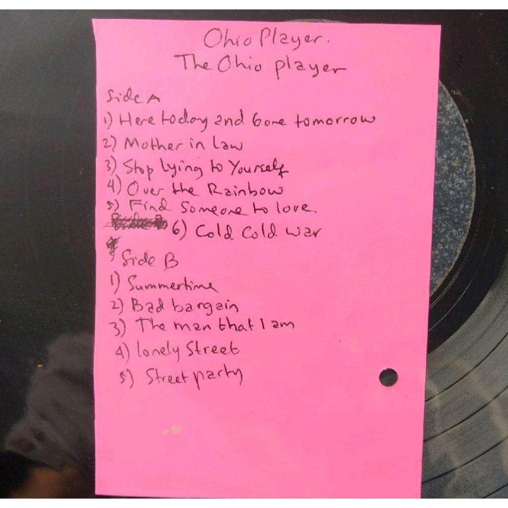 VINYL PIRINGAN HITAM 12 THE CHIO PLAYER