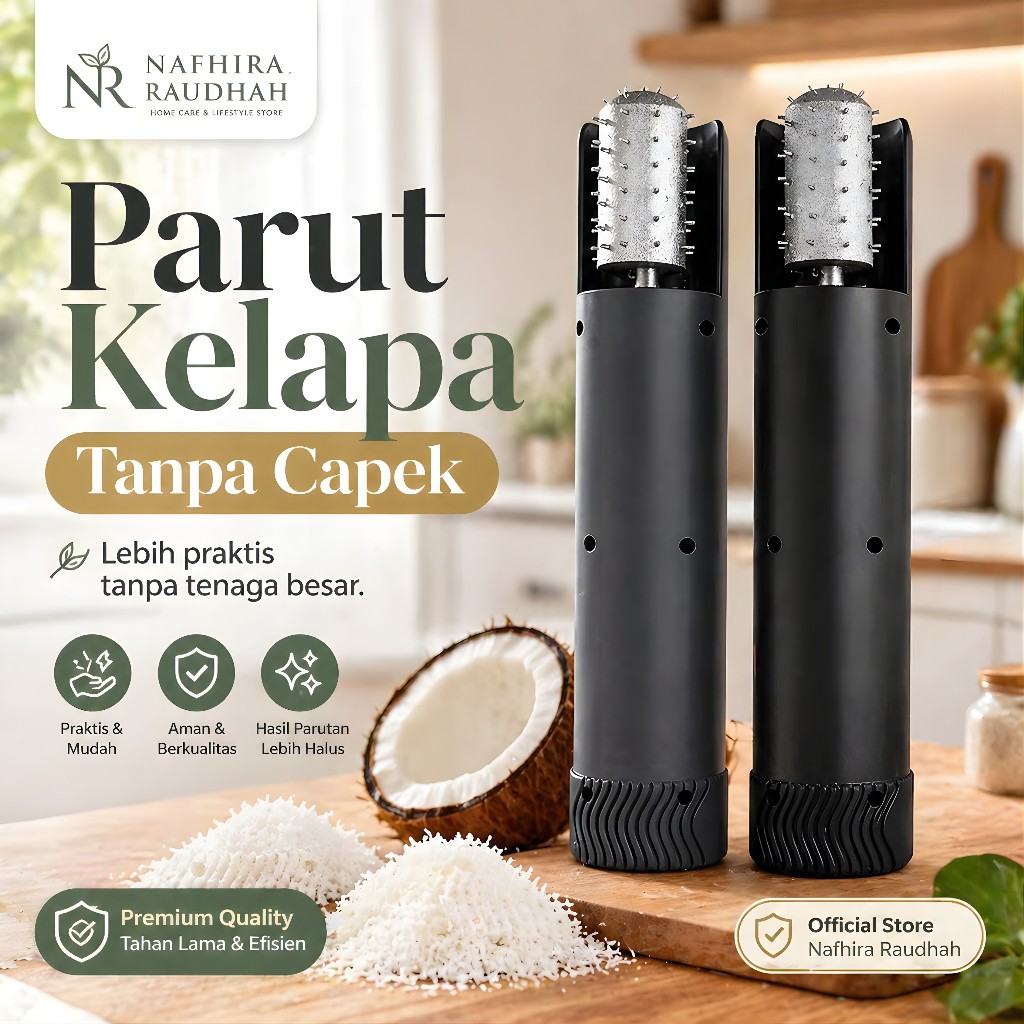 Mesin Parut Kelapa Listrik Portabel Praktis Tanpa Capek Alat Parut Kelapa Elektrik Rumah Tangga Aman