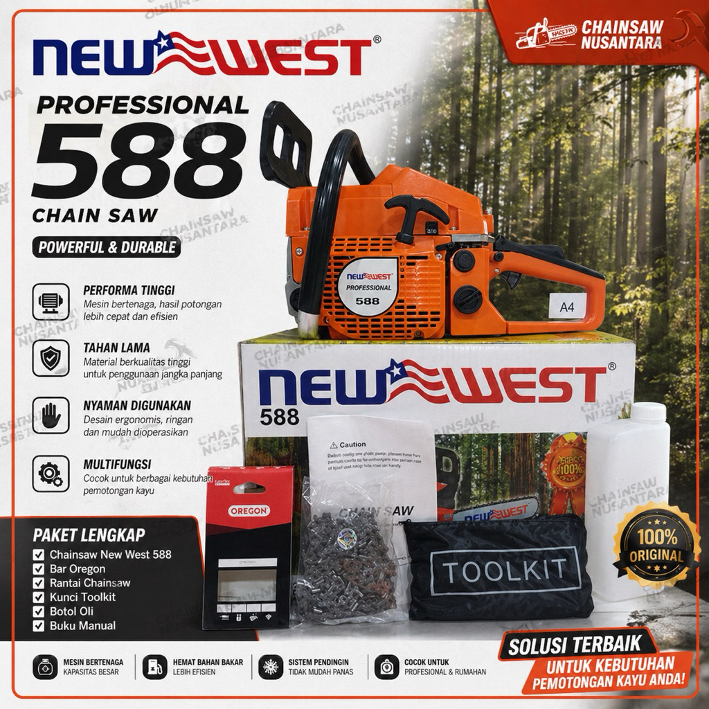 Mesin Senso Murah NEW WEST 588 - Mesin Komplit + Bar