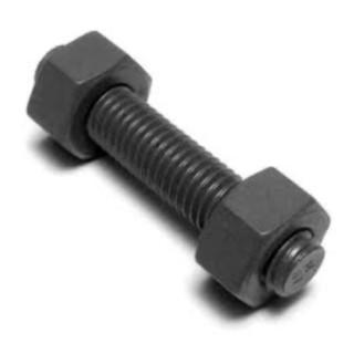 Studbolt B7 + Nut 2H ( 3/4 x 4 ) 100 mm / ( M20 x 4" ) M18 x 100 mili