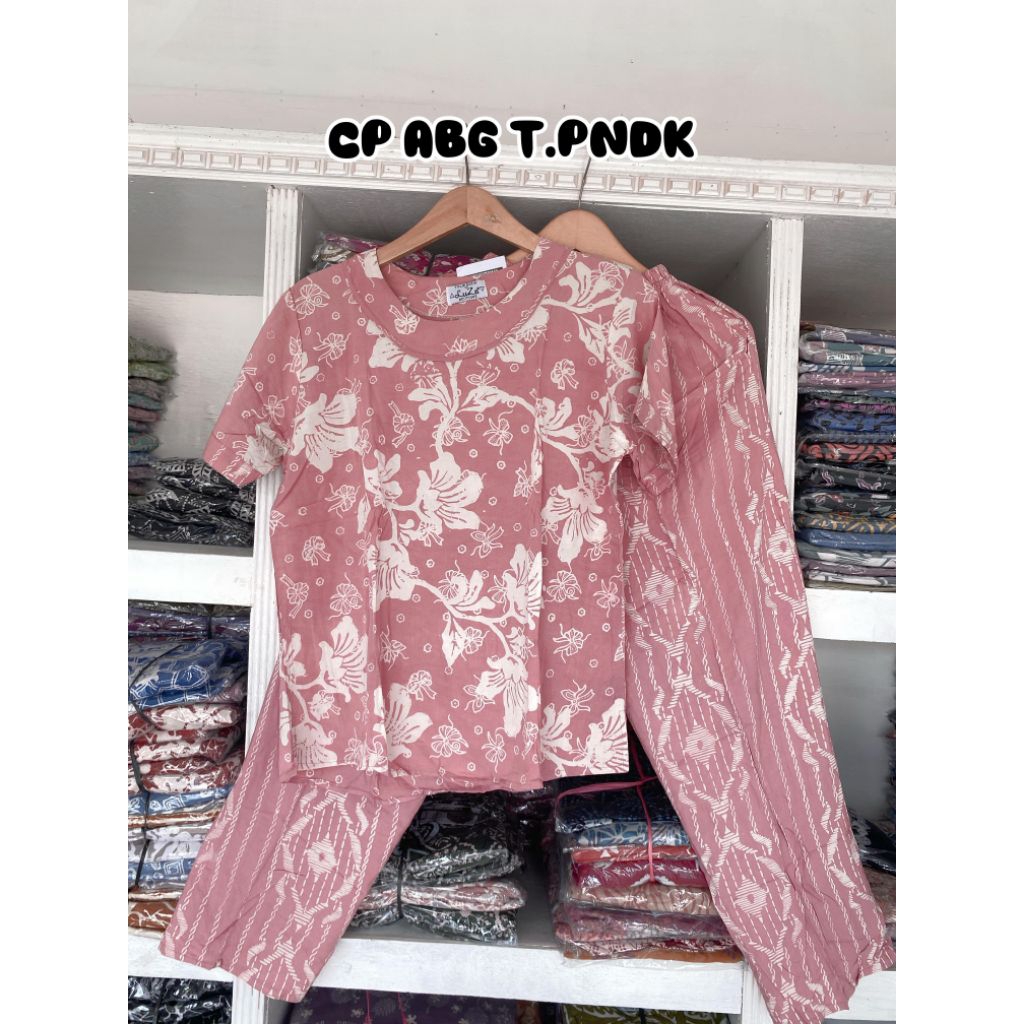 LUZA ~ Setelan Luza ABG Tangan Pendek by Batik Luza