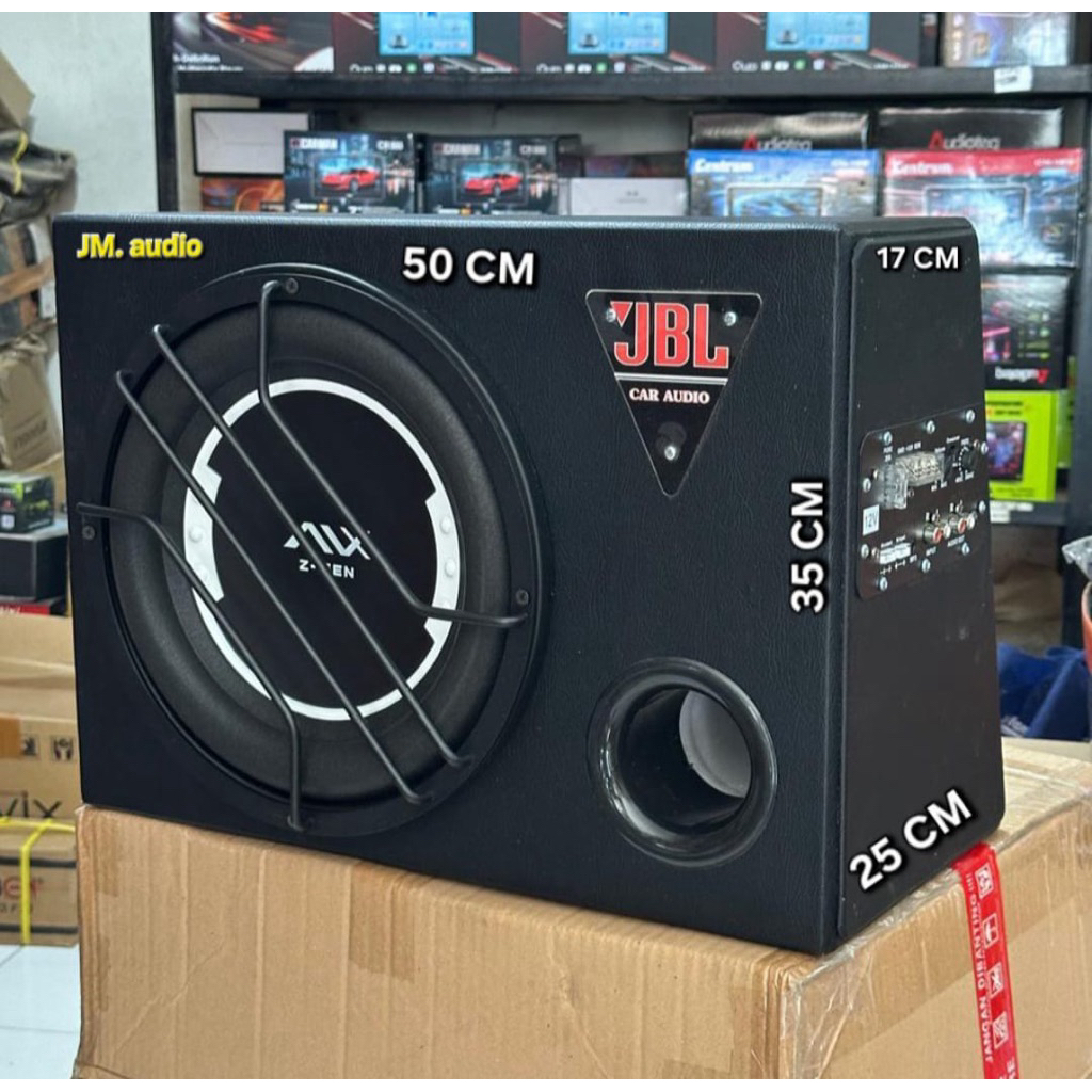 Speaker BASS BOX 12inch (ACTIVE) AVX Z GEN 12 Doble Coil Max 450Watt (mobil). 12volt Universal (Mobi