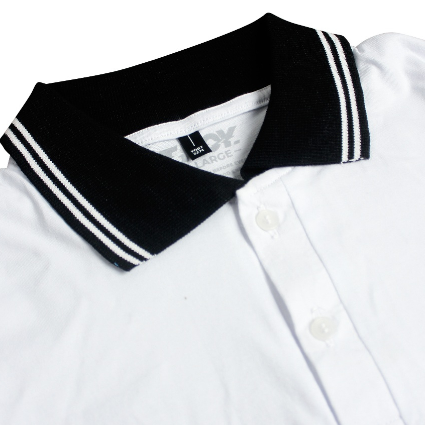 Troy Company Kaos Polo Putih - No More Polo Shirt White PRD 2958