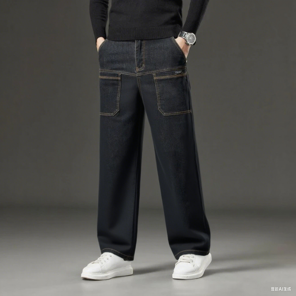 Celana cargo jeans celana jeans pria slim fit jeans korea celana jeans hitam pria celana jeans panja