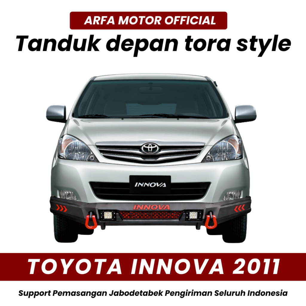 TANDUK DEPAN INNOVA 2011 CUSTOM TORA TOWING PENGAMAN PELINDUNG BEMPER ANTI KARAT