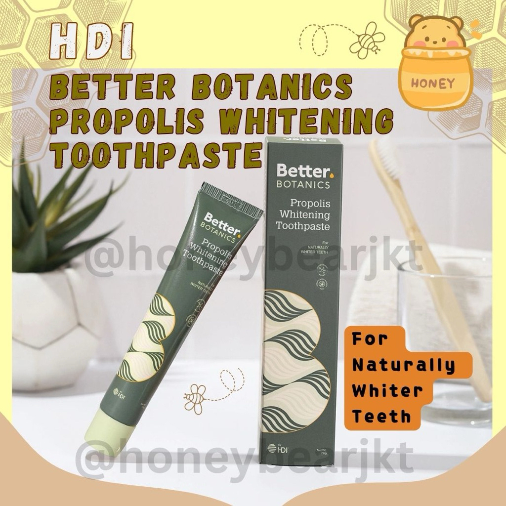 Toothpaste bee propolis botanics whitening pasta gigi hdi / pemutih gigi odol pasta gigi