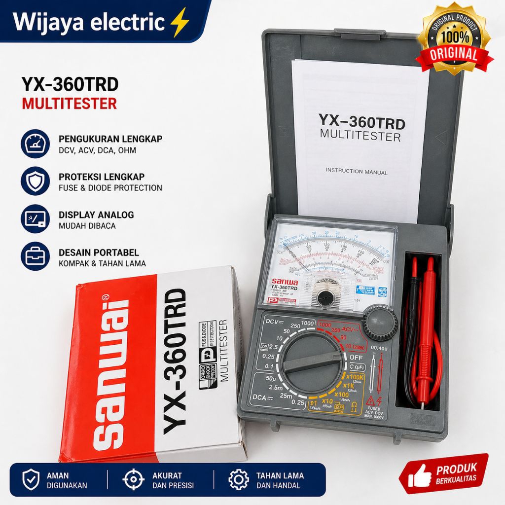 Multitester Sanwai YX-360TRD /  Multitester Analog multi meter Sanwai YX 360TRD Original