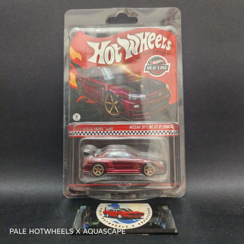 HOTWHEELS RLC 2024 NISSAN SKYLINE GTR R34 OXBLOOD