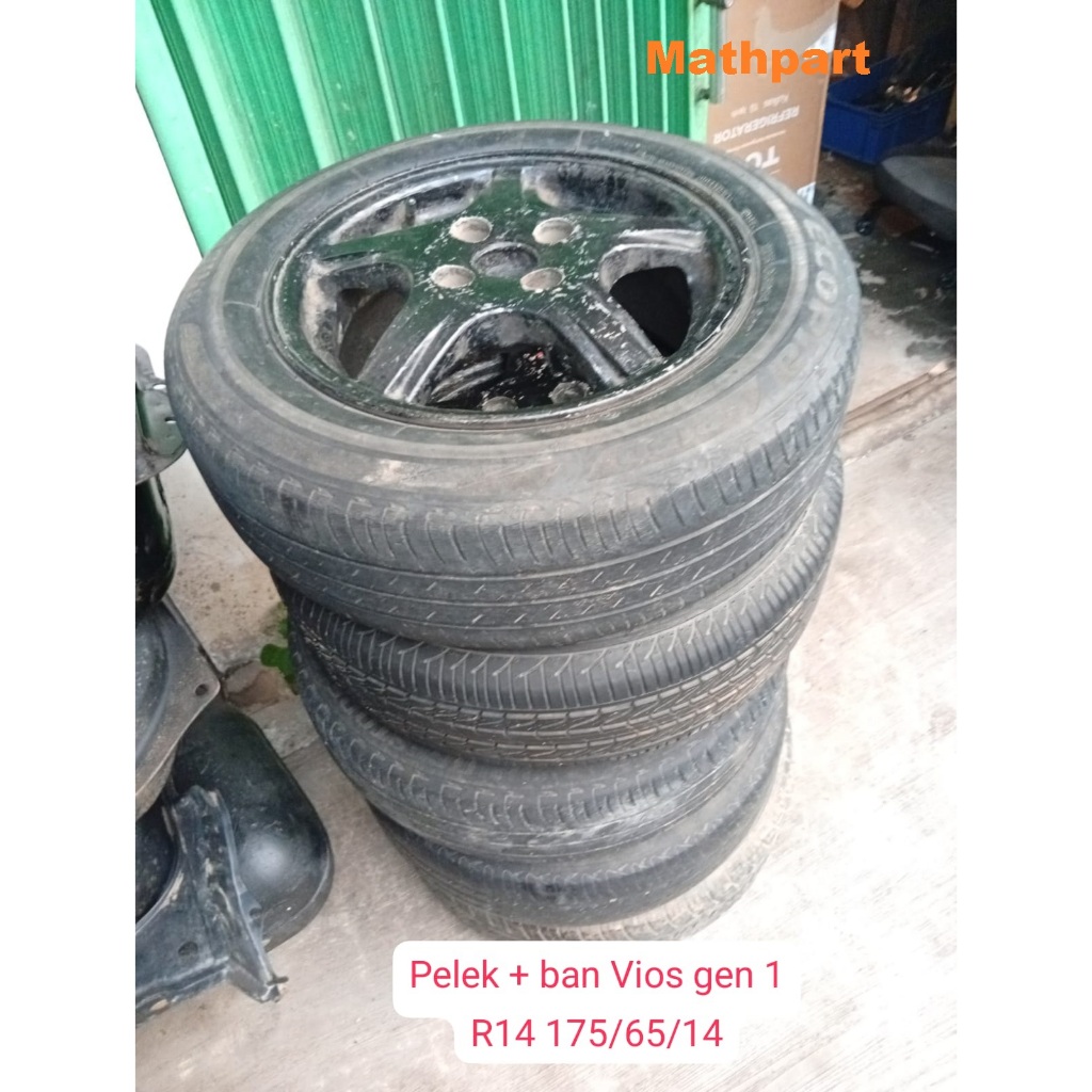 Velg Pelek Racing Plus Ban Toyota Vios Gen 1 17565R14 Copotan Original Garansi