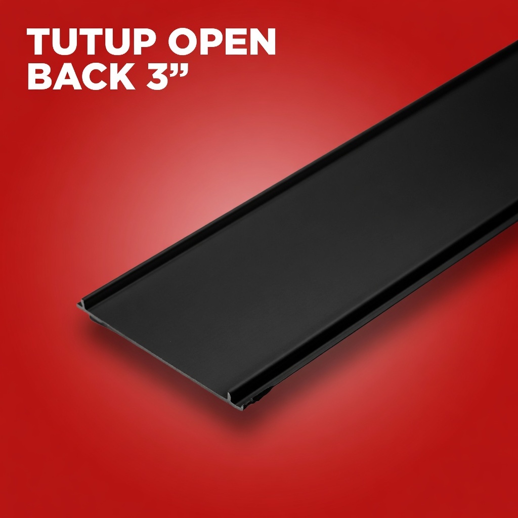 BAHAN KUSEN ALUMUNIUM TUTUP POLOS OPEN BACK 3"
