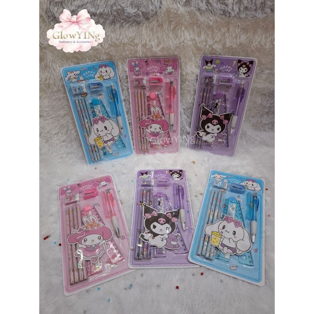 Set alat tulis Sanrio 5 in 1 / ATK / set ATK