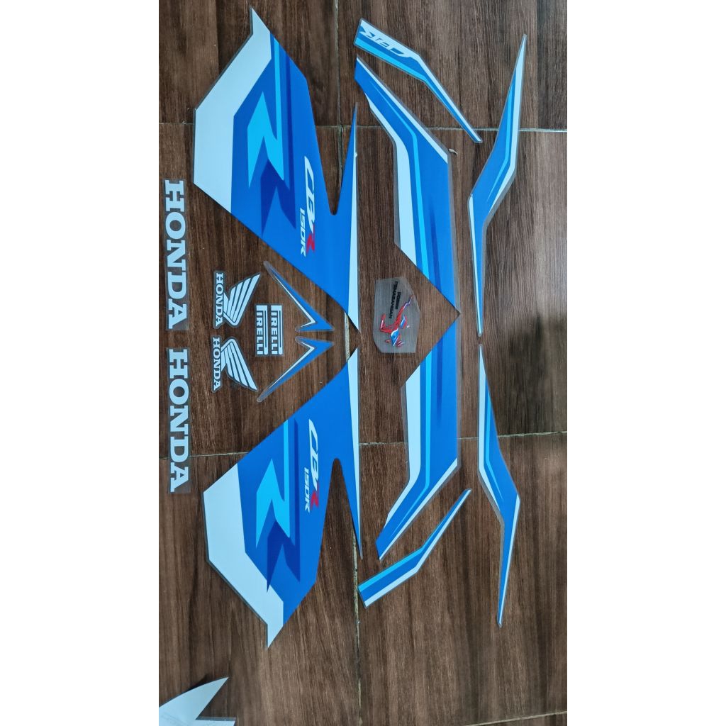 Striping Transparan Uv Tinta Putih Cbr 150 R Facelift 2016_2020 l Decal Sticker Honda Cbr 150r K45G 