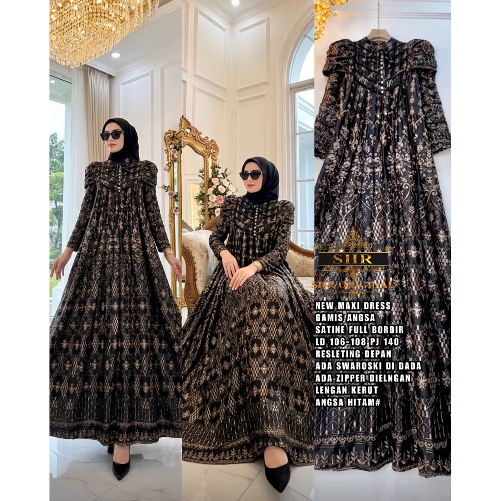 DRESS ANGSA BORDIR ORI BY SHR