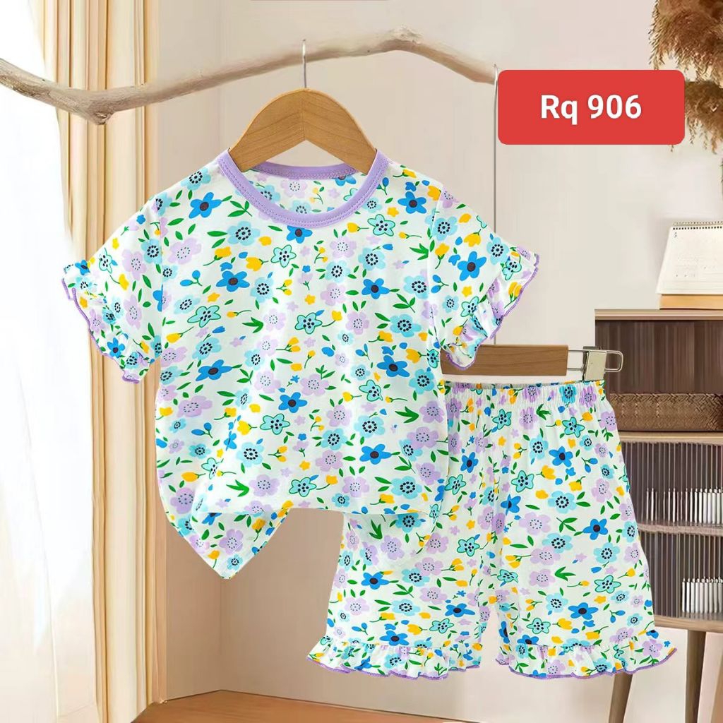 Setelan rumbai anak perempuan baju harian 1-3Tahun