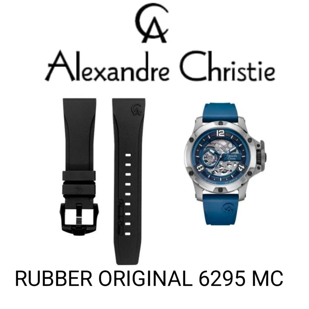 strap rubber Alexandre Christie original 6295MC