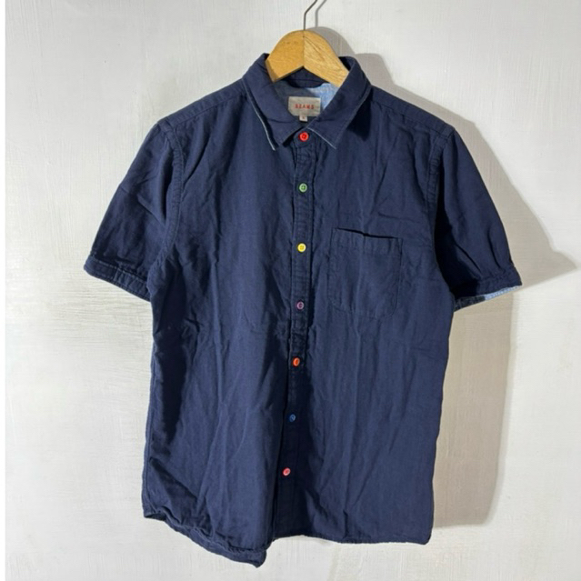 KEMEJA PENDEK BEAMS NAVY