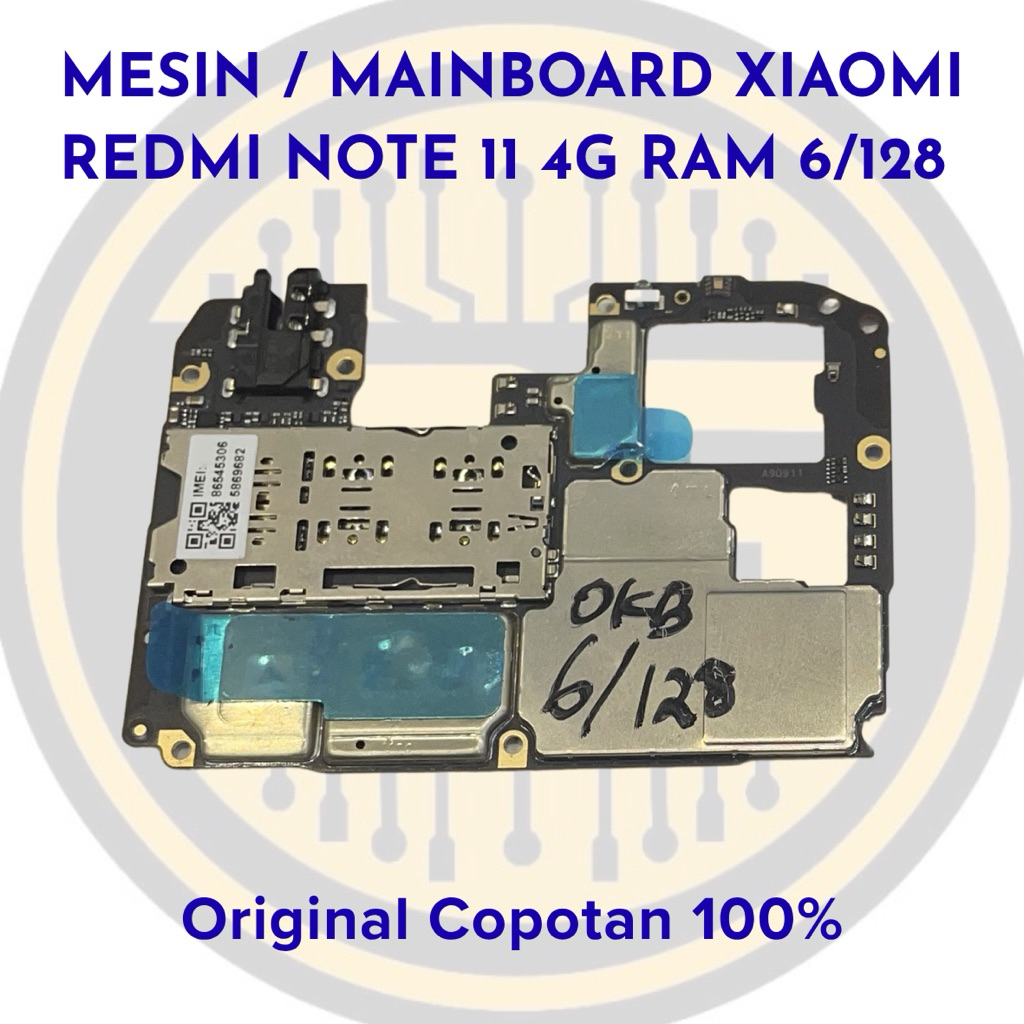 MESIN MAINBOARD XIAOMI REDMI NOTE 11 4G ORIGINAL COPOTAN 100%