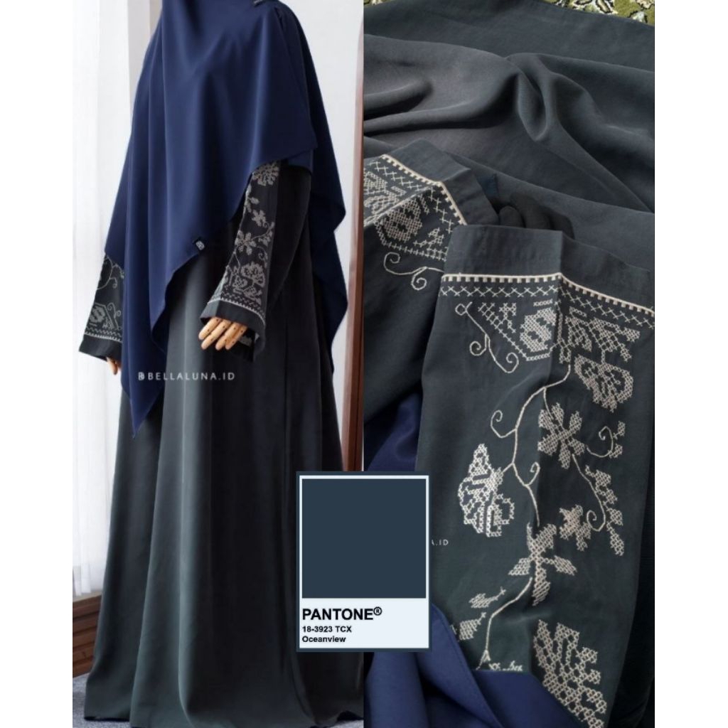 Layfa Abaya Tencel Nubuck Matte Fabric Bellaluna. Id