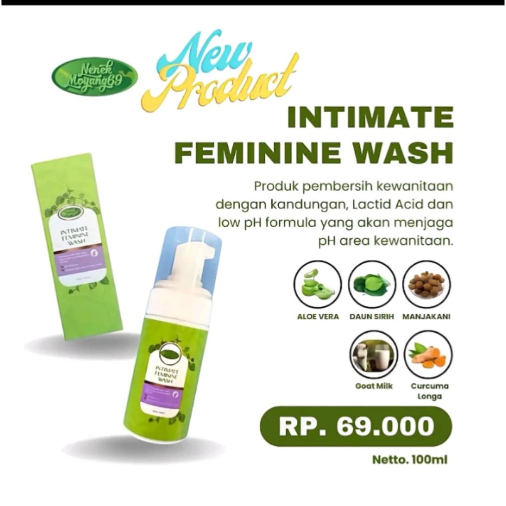 Intimate Feminim Wash Nenek Moyang Original | Sabun Pembersih  Kewanitaan alami | Mengurangi Bau & M