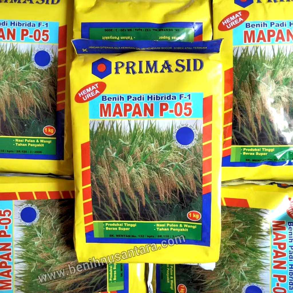 Benih Padi Hibrida Mapan P.05 Asli Ori | Bibit Padi Super Unggul Panen Lebih Banyak