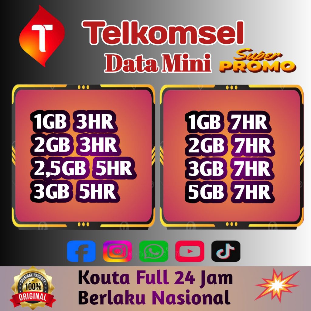 Promo Paket Data Mini Telkomsel