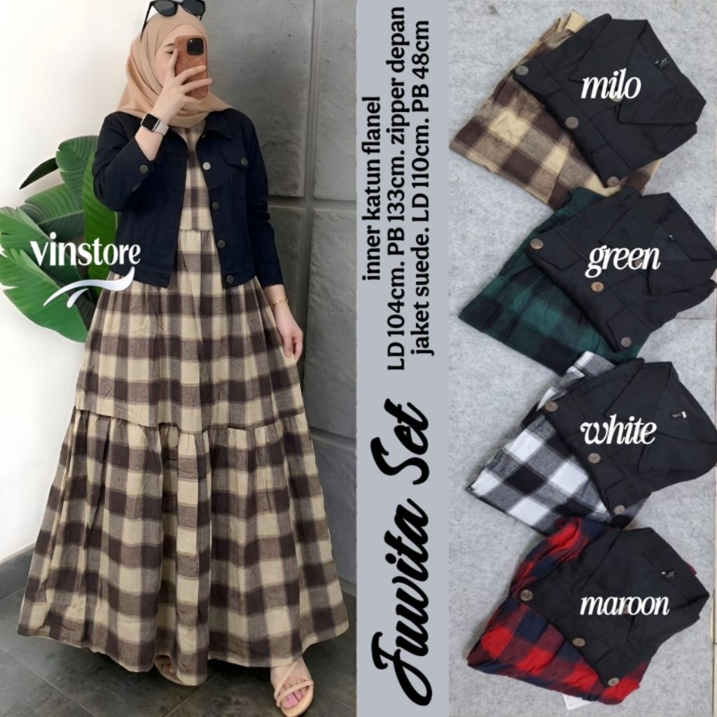 Irisa Set - Juwita Set - Rival Midi Dress - Geza Terbaru By Vinstore Bahan Knitt Motif atasan Bordir
