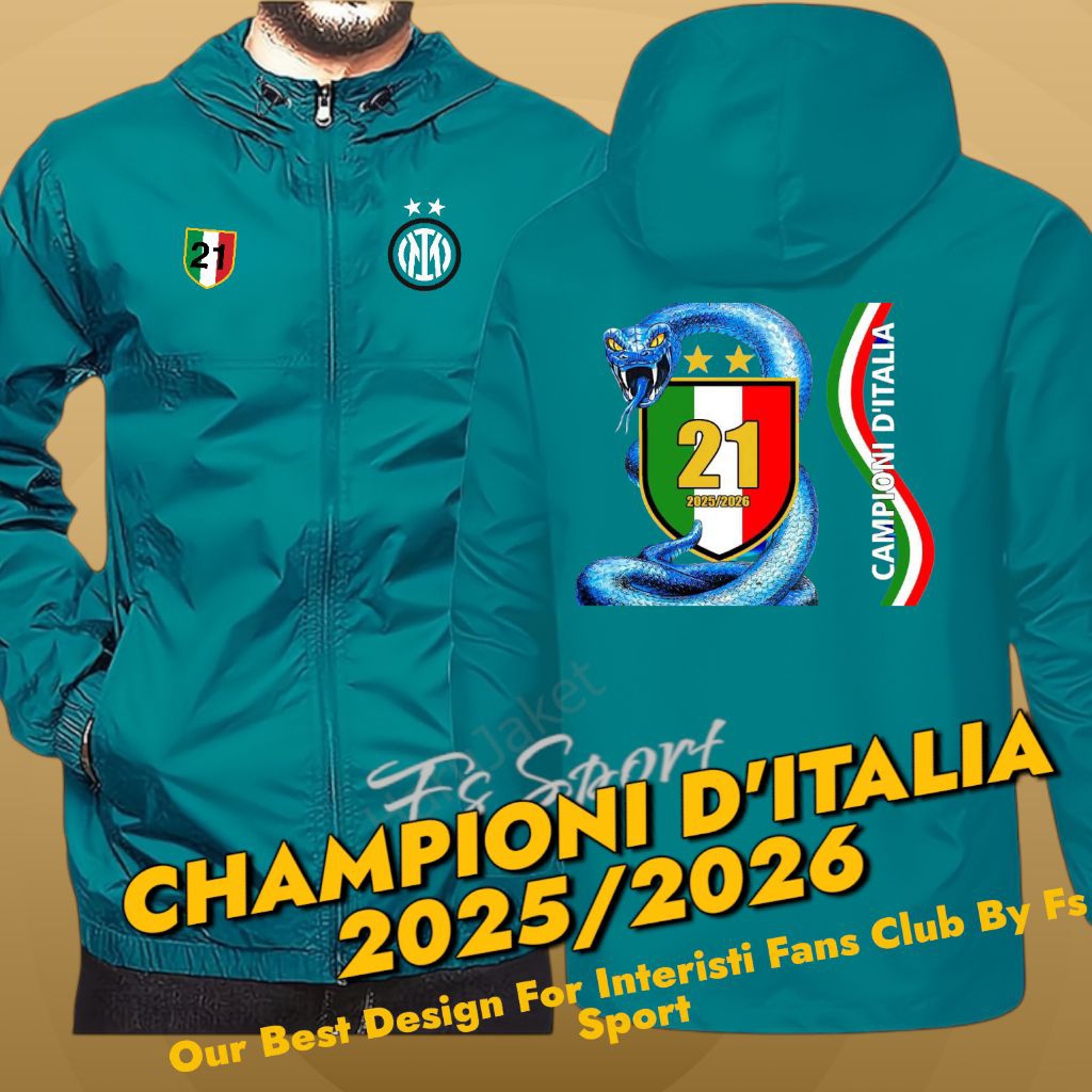Jaket Eleganter Inter Milan Scudetto 2026
