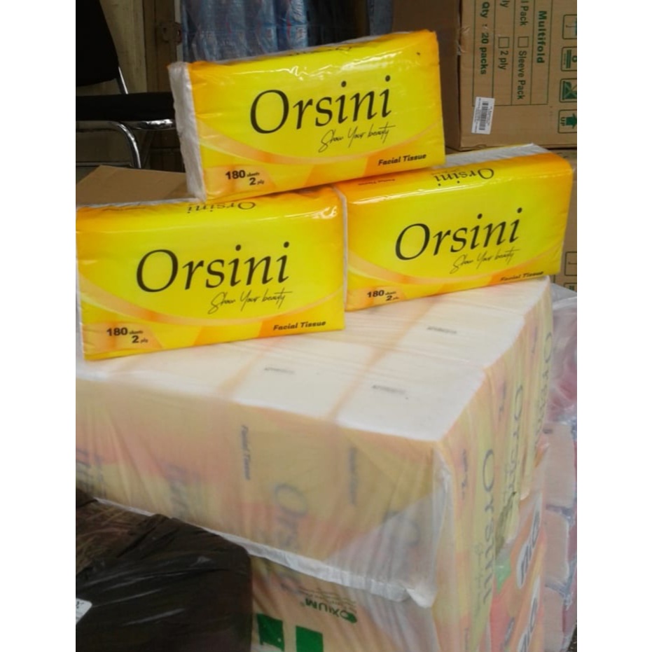 ( 1 SLOP = 3 pcs ) ORSINI 180 Sheet Facial Tissue HEMAT
