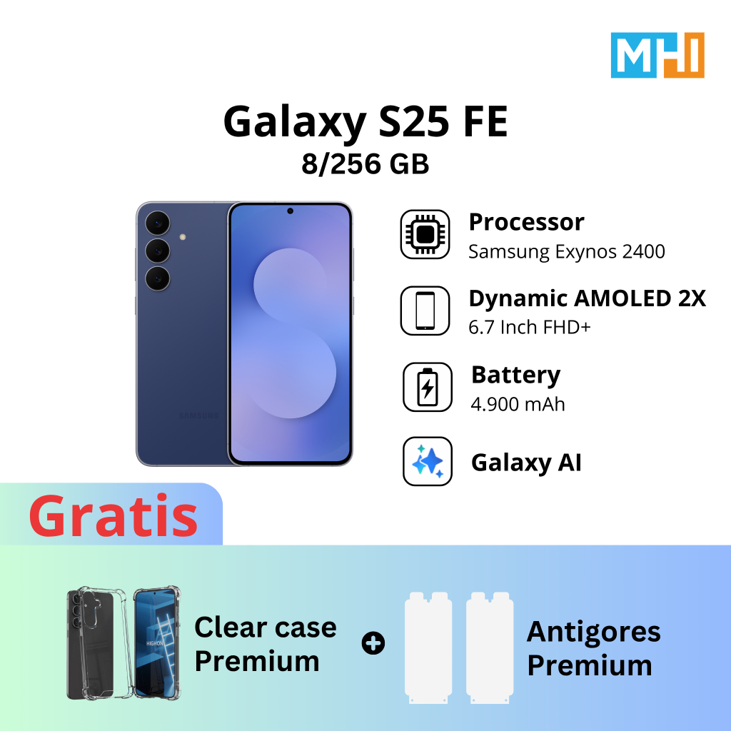 Samsung Galaxy S25 FE 8/256GB 8/512GB Original, Garansi SEIN