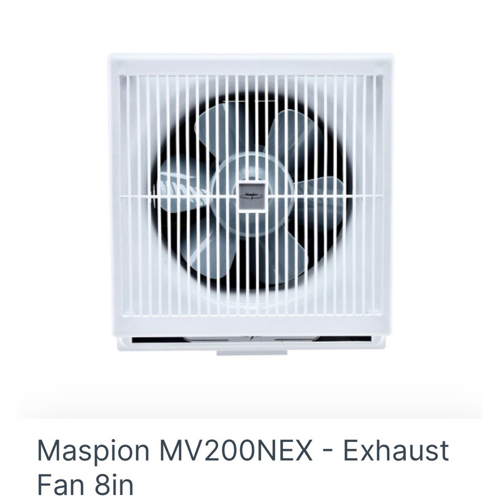 EXHAUS FAN MASPION MV200NEX EXHAUST FAN 8IN