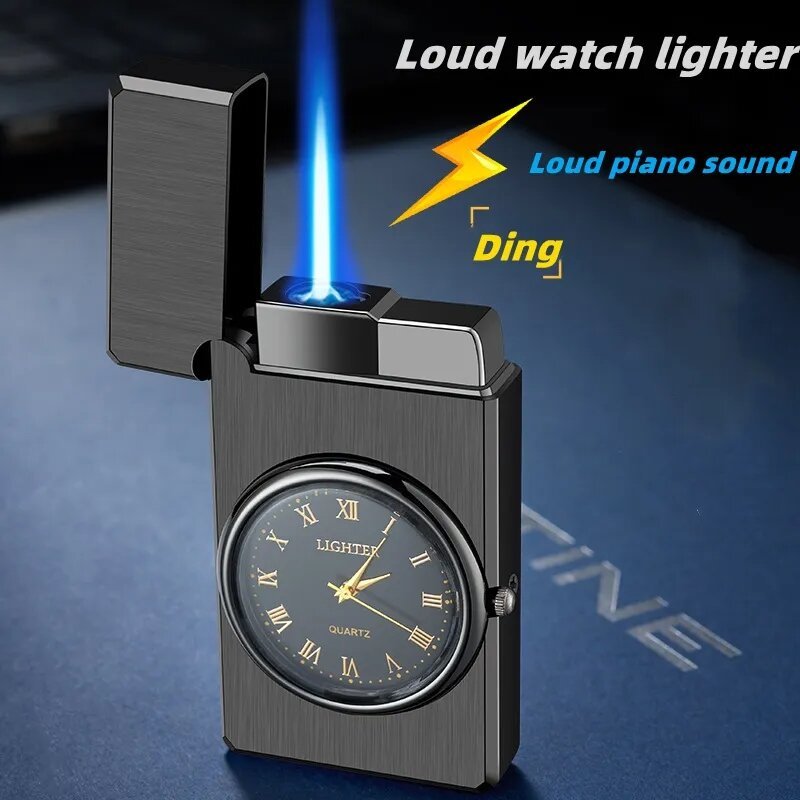 mancis korek api bara model jam watch lighter unik murah bisa diisi ulang