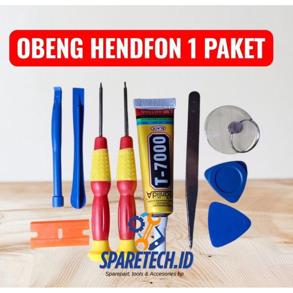 OBENG HANDPHONE 1Set + Lem 15ML OBENG SET 10 in 1 + Lem 15ML OBENG SERVICE HP