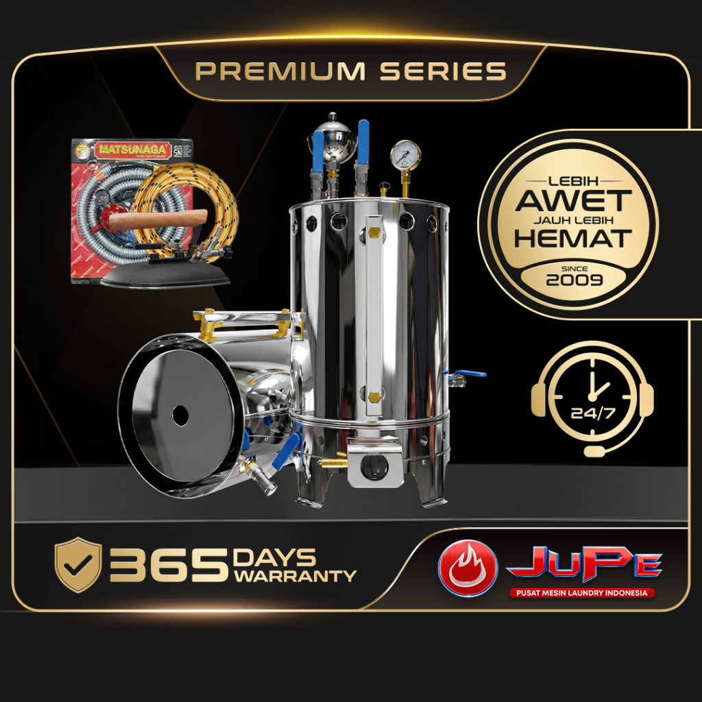 Setrika Uap Boiler 10 liter Full Stainless 1 setrika