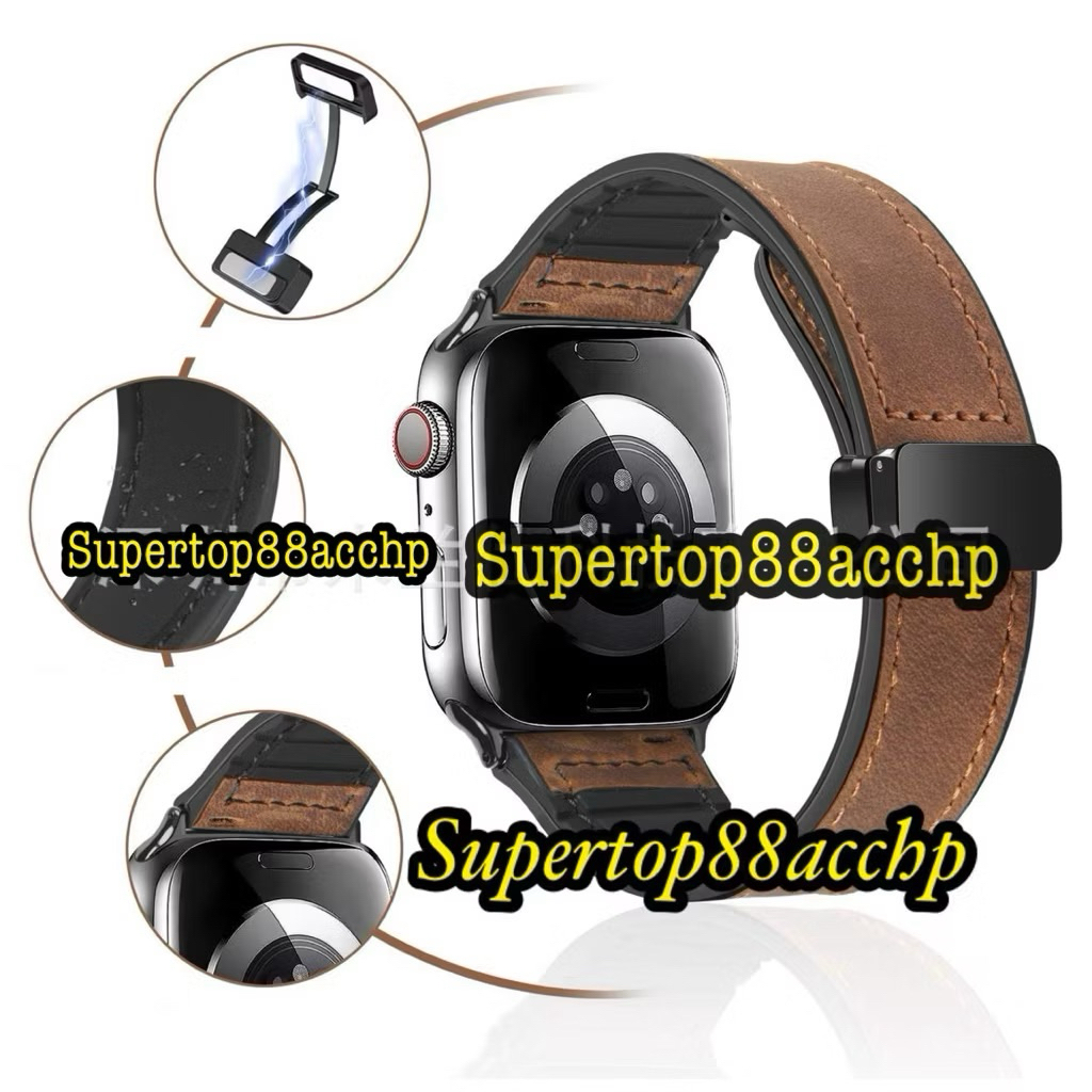 Strap Silicone Tali Magnetic Kulit Smartwatch Olike Meta S1/Olike Meta S1 1ATM/Olike Meta S1 Lite/Ol