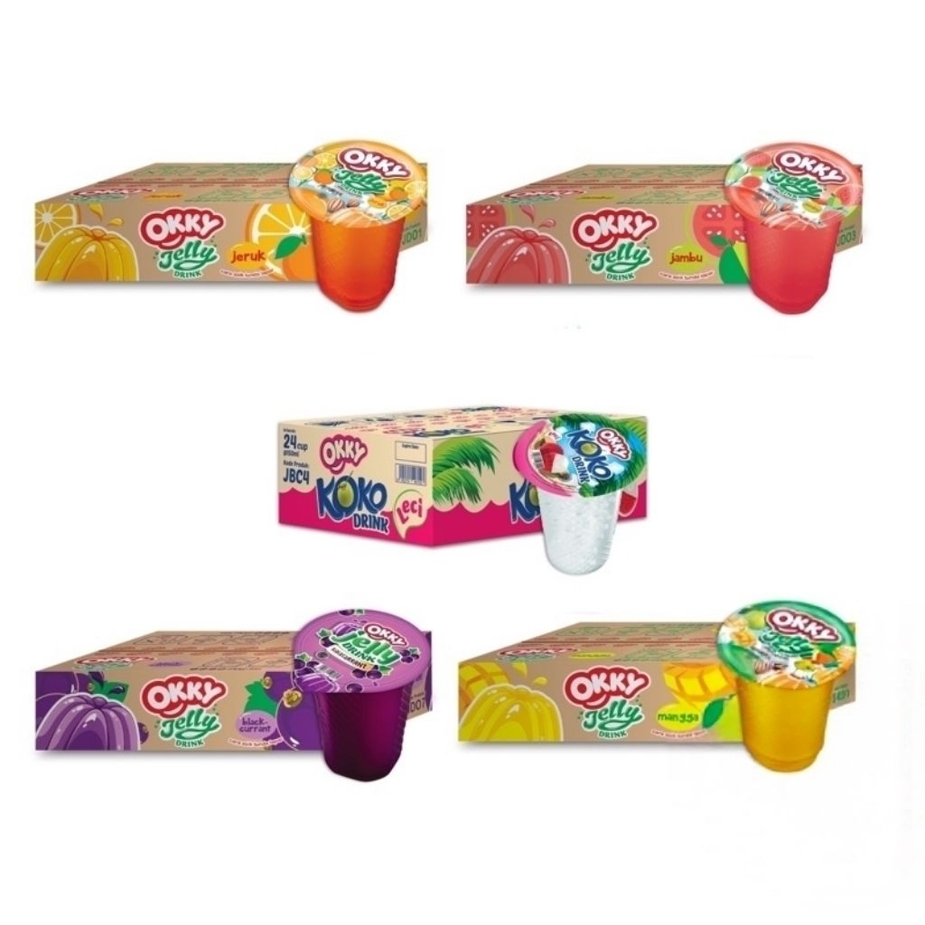 OKKY JELLY DRINK 1 Dus isi 24 Cup