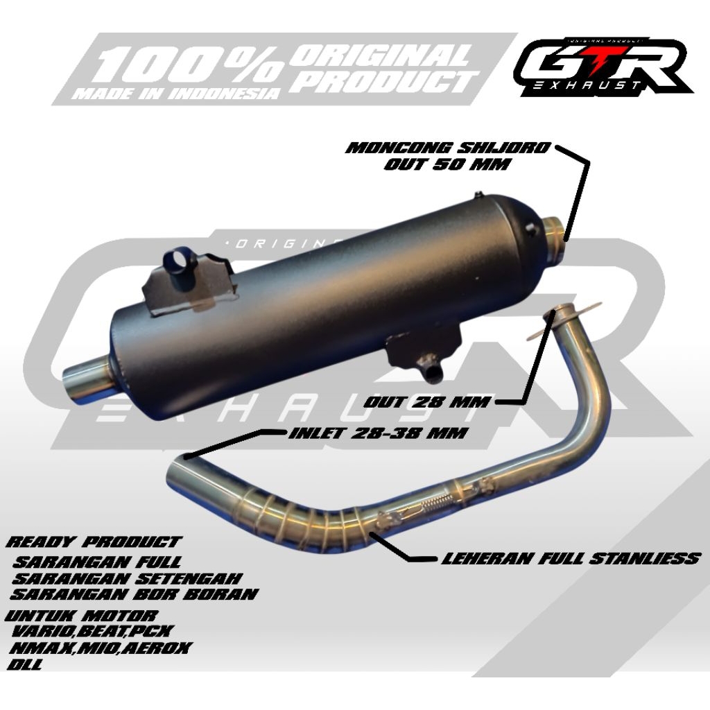 Knalpot standar racing Vario 125 OLD Vario 125 NEW