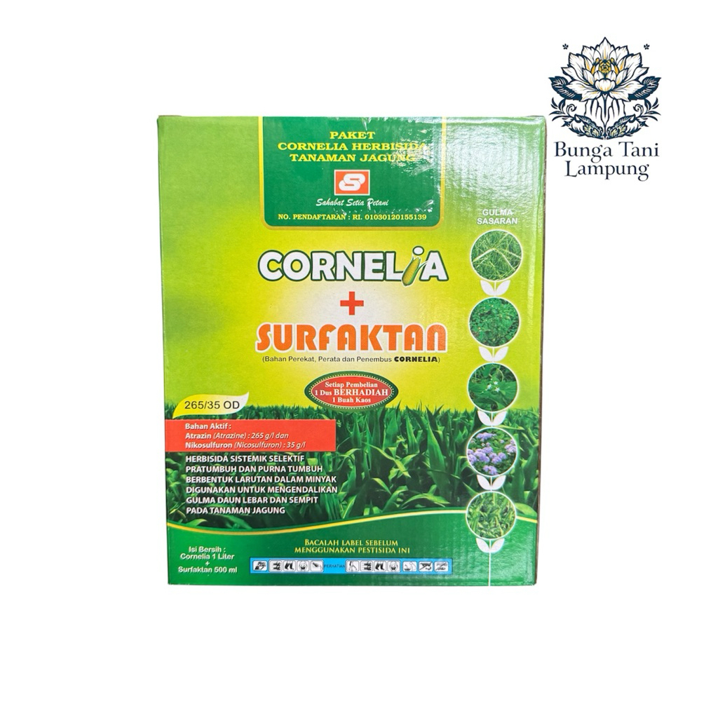 CORNELIA 256/35 OD 1 Liter Bonus Kaos Herbisida Selektif, Untuk Tanaman Jagung