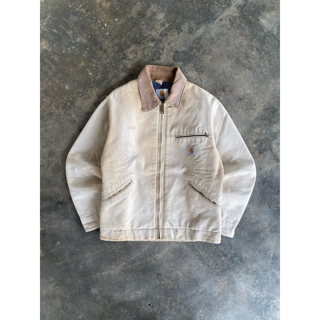 Carhartt Vtg 00’s Detroit Jacket 6BLJ/J01-BRN Blanket Lined Beutiful Faded