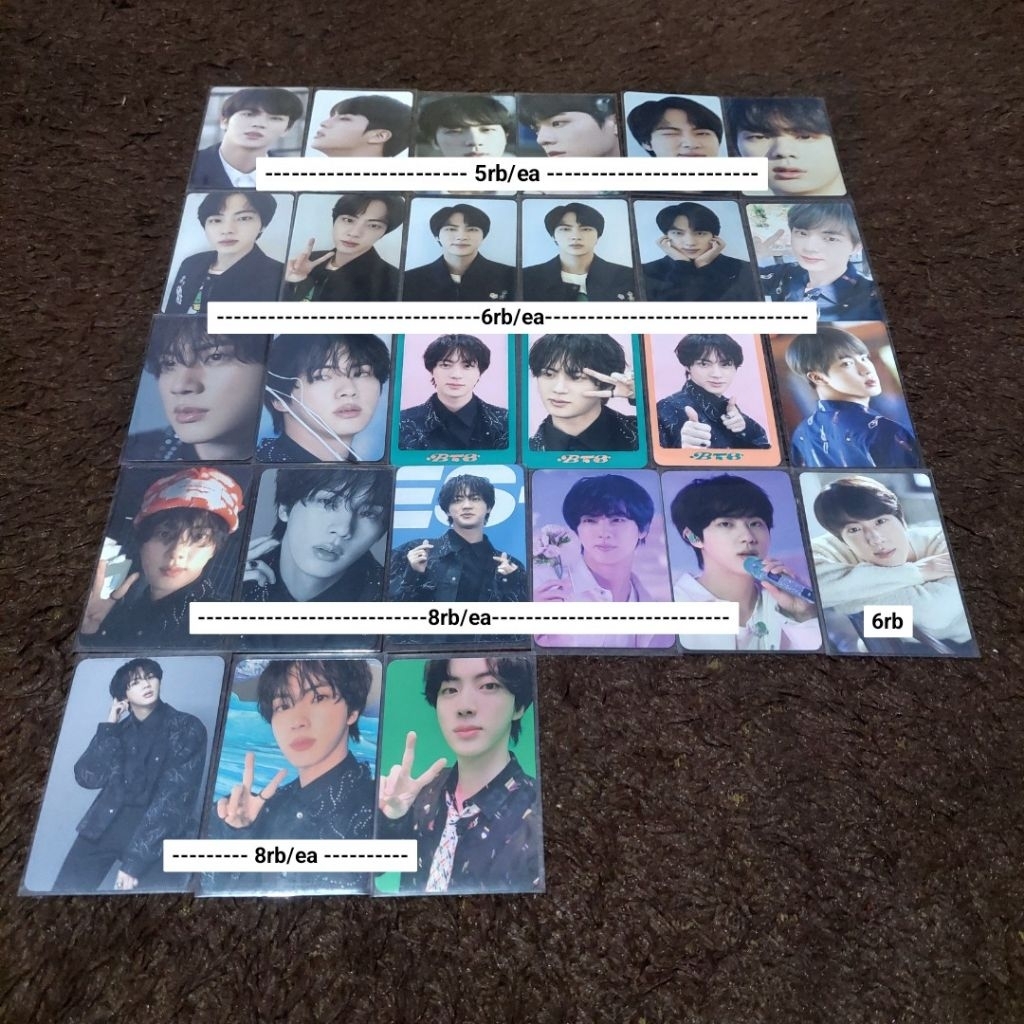 [READY] Official PC Photocard BTS Seokjin Jin Kim Seokjin