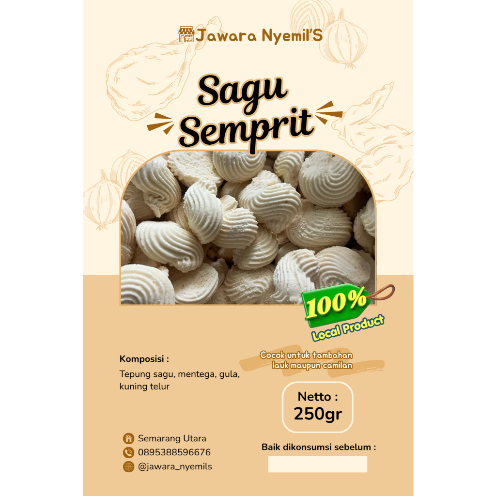 Kue Semprit Sagu Semprit Original