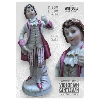 Vintage 1960's Victorian Gentleman Porcelain Statue