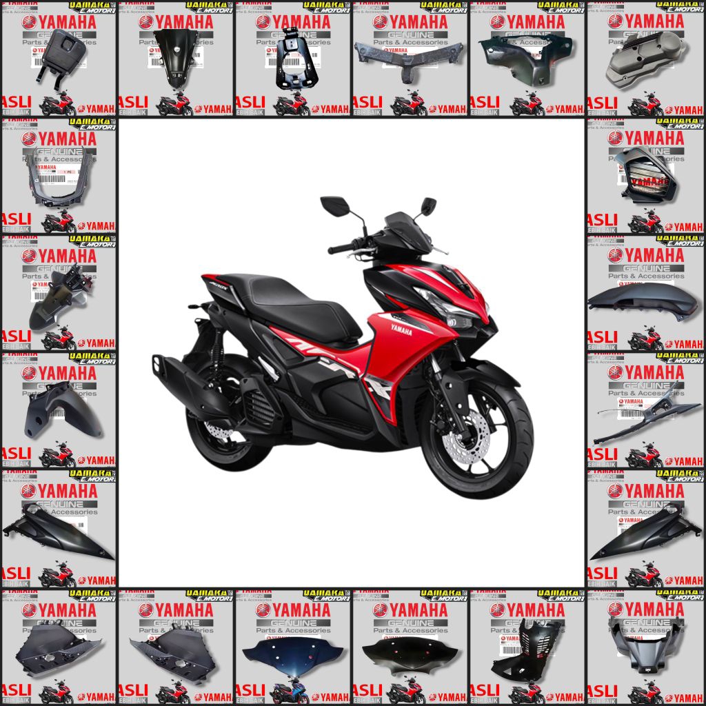 COVER BODY KASAR NEW AEROX ALPHA STANDARDAN AEROX CYBER CITY BWP ORIGINAL YAMAHA